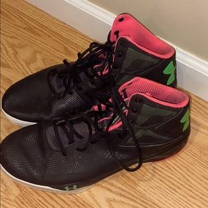Men’s Under Armour basketball shoes.